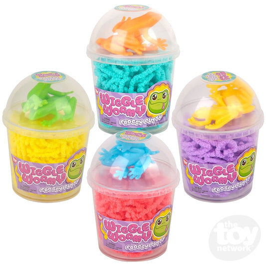 Toy Network 3.6" Wiggle Wormy Frog Putty (Random Color Assortment 1pc)