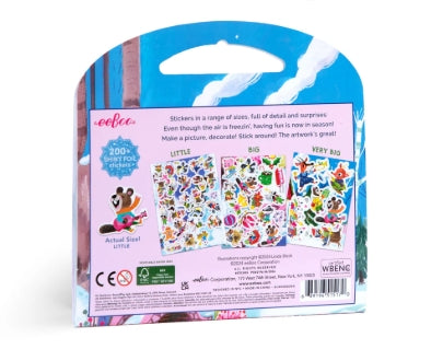 Eeboo Holiday in the Woods Shiny Sticker Book