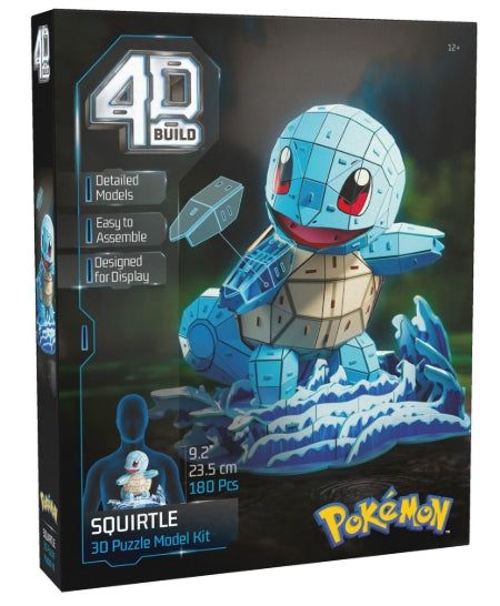 Spin Master 4D Build, Pokemon Squirtle 3D Model Kit