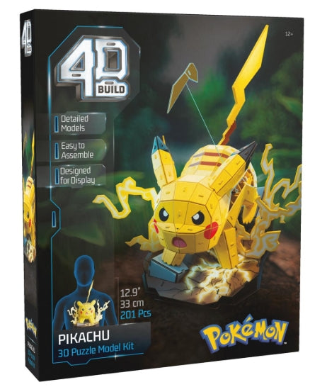 Spin Master 4D Build, Pokemon Pikachu 3D Model Kit