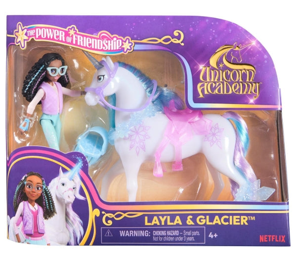 Spin Master Unicorn Academy, Layla & Glacier Power of Friendship Set