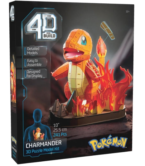 Spin Master 4D Build, Pokemon Charmander 3D Model Kit