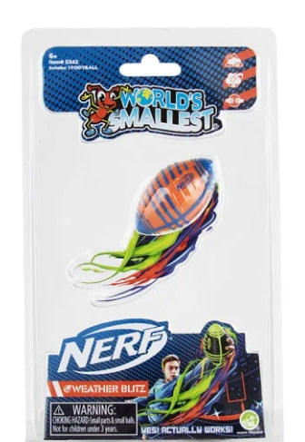 World's Smallest NERF Weather Blitz Football (assorted)