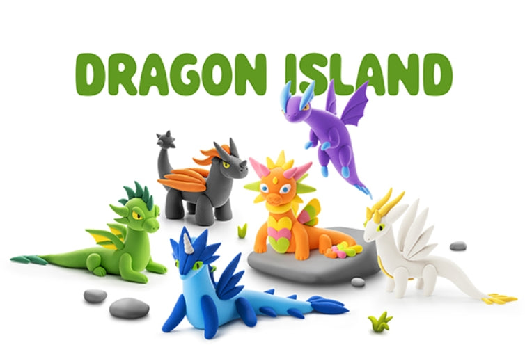 Fat Brain Toy Co Hey Clay Dragon Island