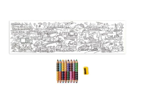 Eeboo PNCL BIG+MURAL VEHICLES