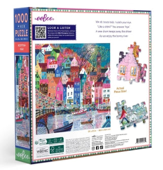 Eeboo Scottish Isle 1000 Piece Puzzle