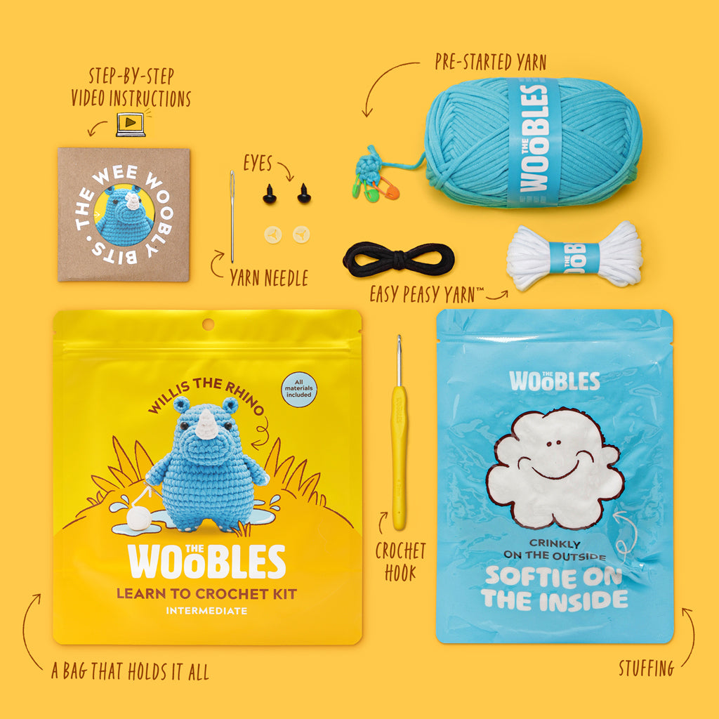 Woobles Willis the Rhino Crochet Kit