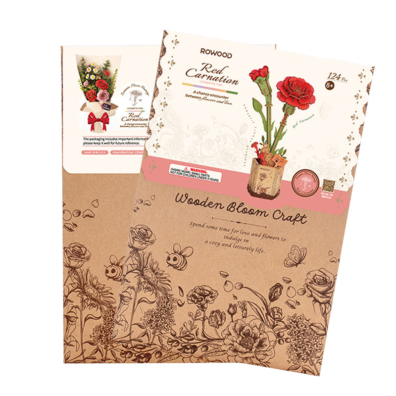 Robotime Red Carnation
