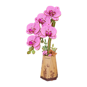 Robotime Purple Moth Orchid