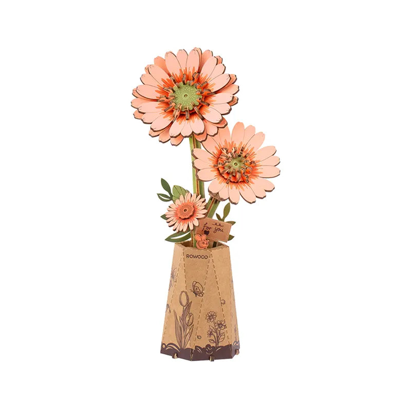 Robotime Light Orange Gerbera Daisy