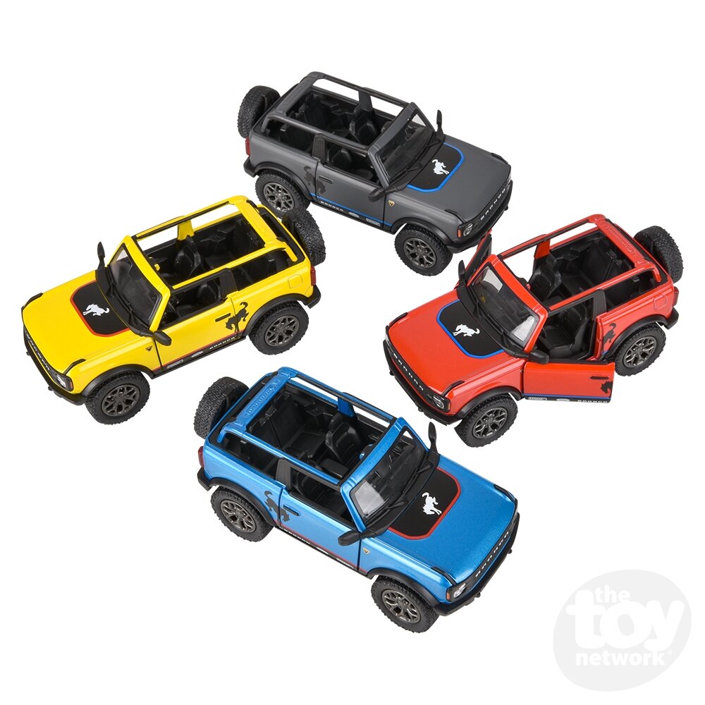 Toy Network 5" Diecast 2022 Ford Bronco Open Top Print (Random Color Assortment 1pc)