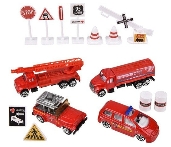 Toy Network 15pc Die-cast Fire Fighter Play Set (Random Assortment 1 Box)