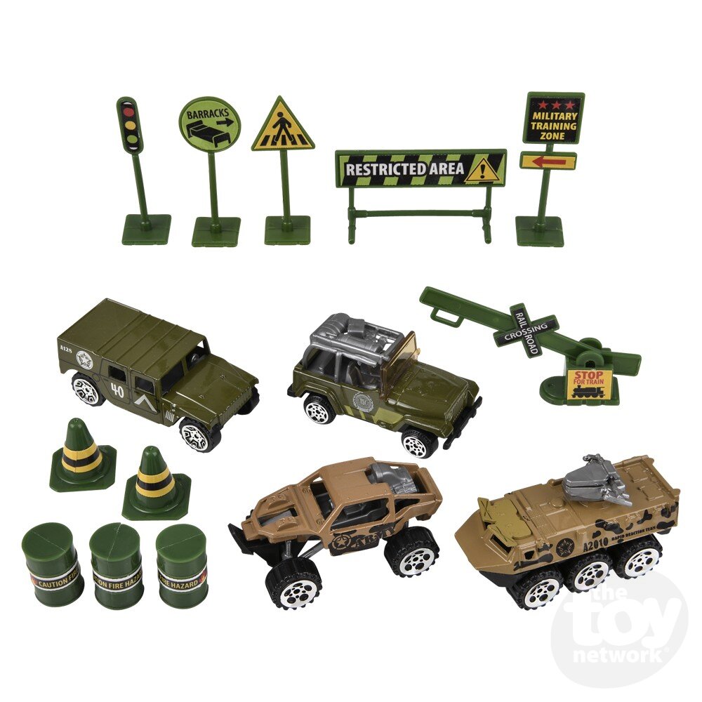 Toy Network 15pc Die-cast Military Play Set (Random Assortment 1 Box)