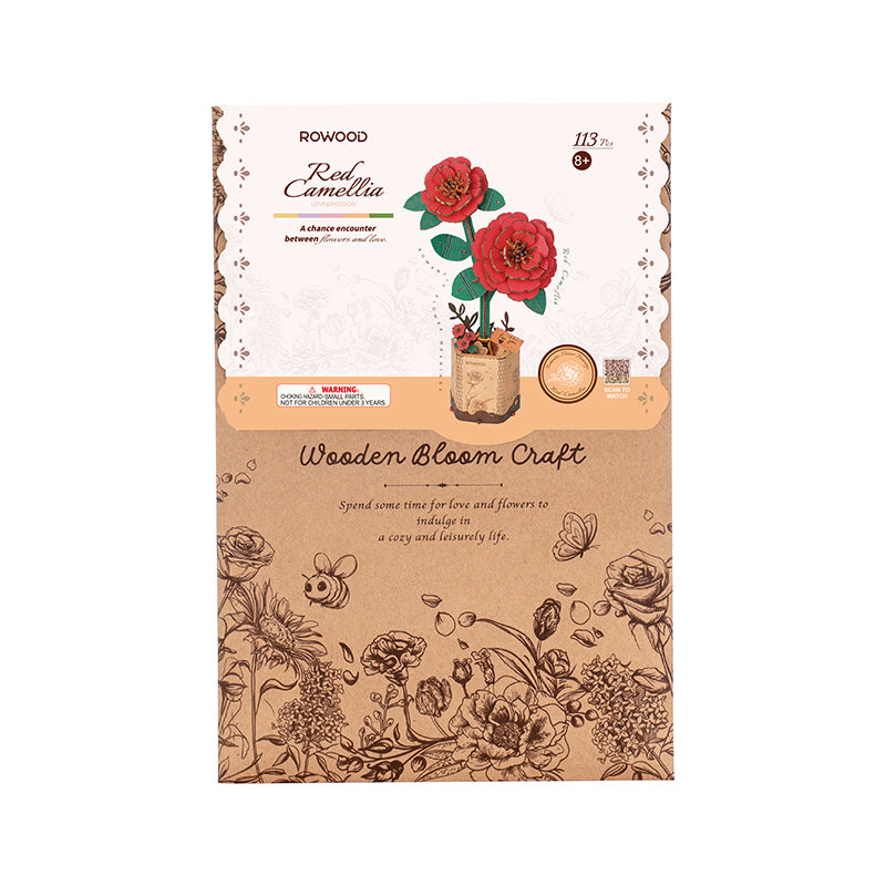 Robotime Red Camelia