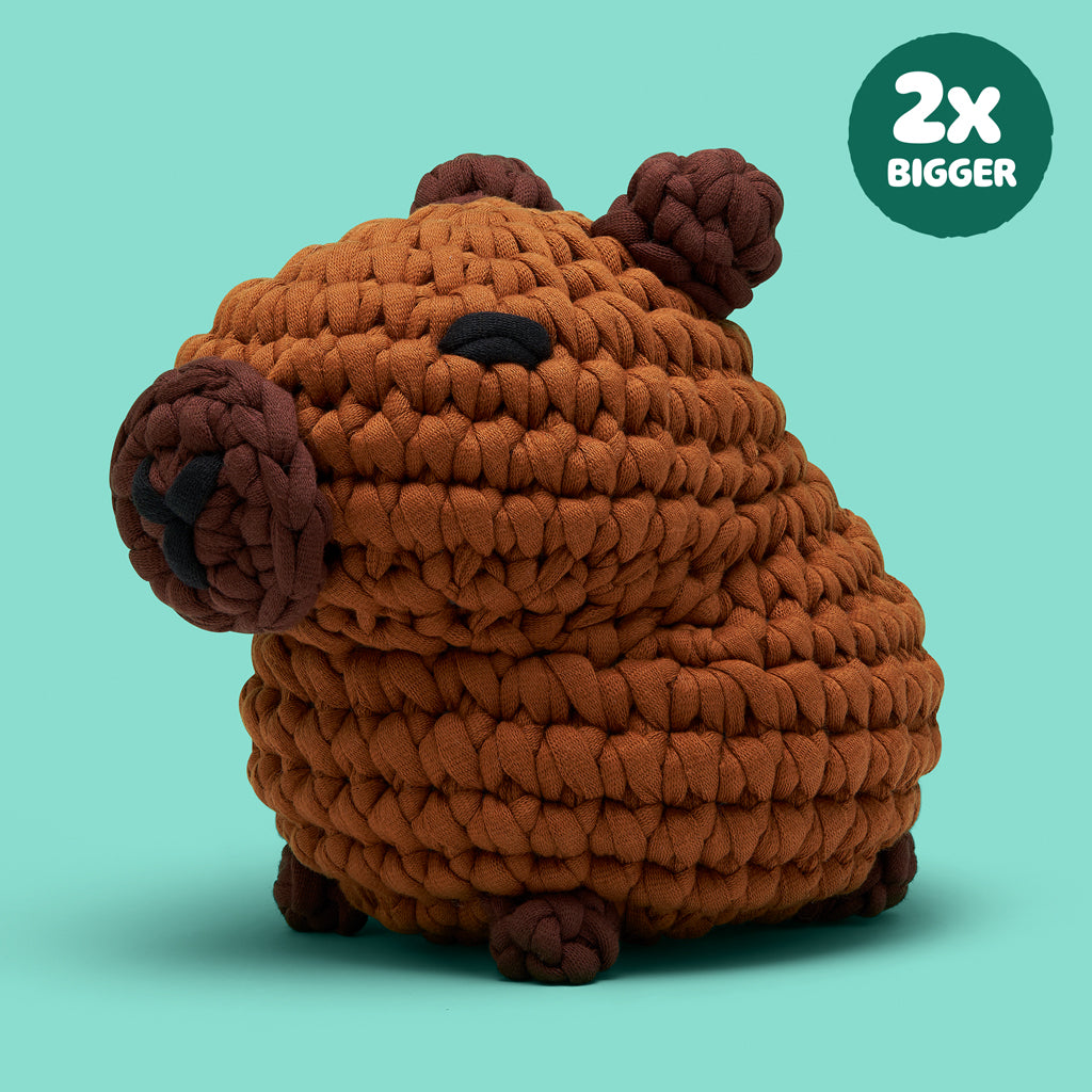 Woobles Hugh the Capybara Extra Squeezy Crochet Kit