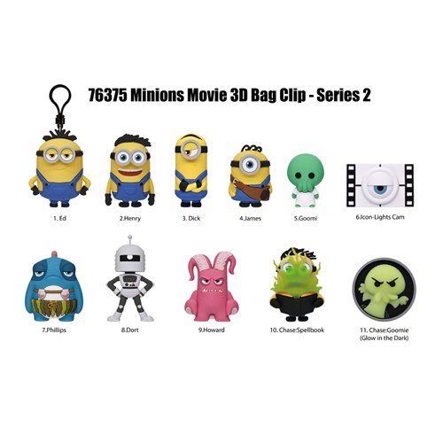 Monogram Minions & Monsters Series 2 3D Foam Bag Clip (Blind Bag)