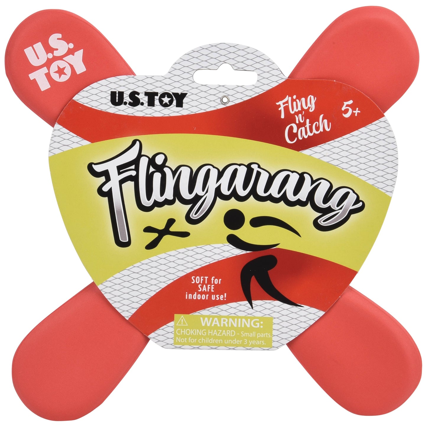 Us Toy Company Flingarang 8" Foam 4 Prong Boomerangs (Random Color Assortment 1pc)