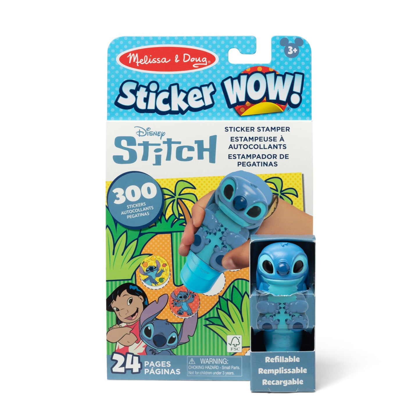 Melissa & Doug Sticker WOW! Disney Stitch 24-Page Activity Pad