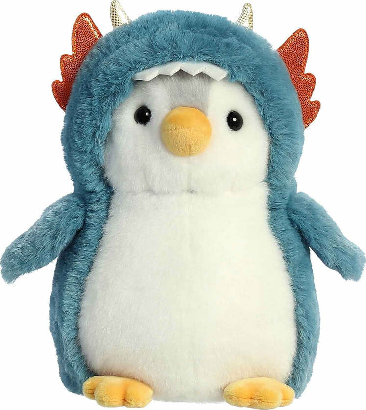 Aurora PomPom Penguin™ - 7" Dragon