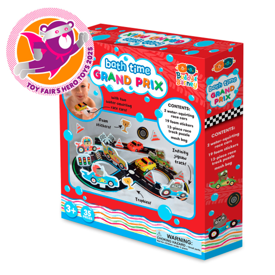 Buddy & Barney Bath Time Grand Prix Racing Car Set – TimbukToys