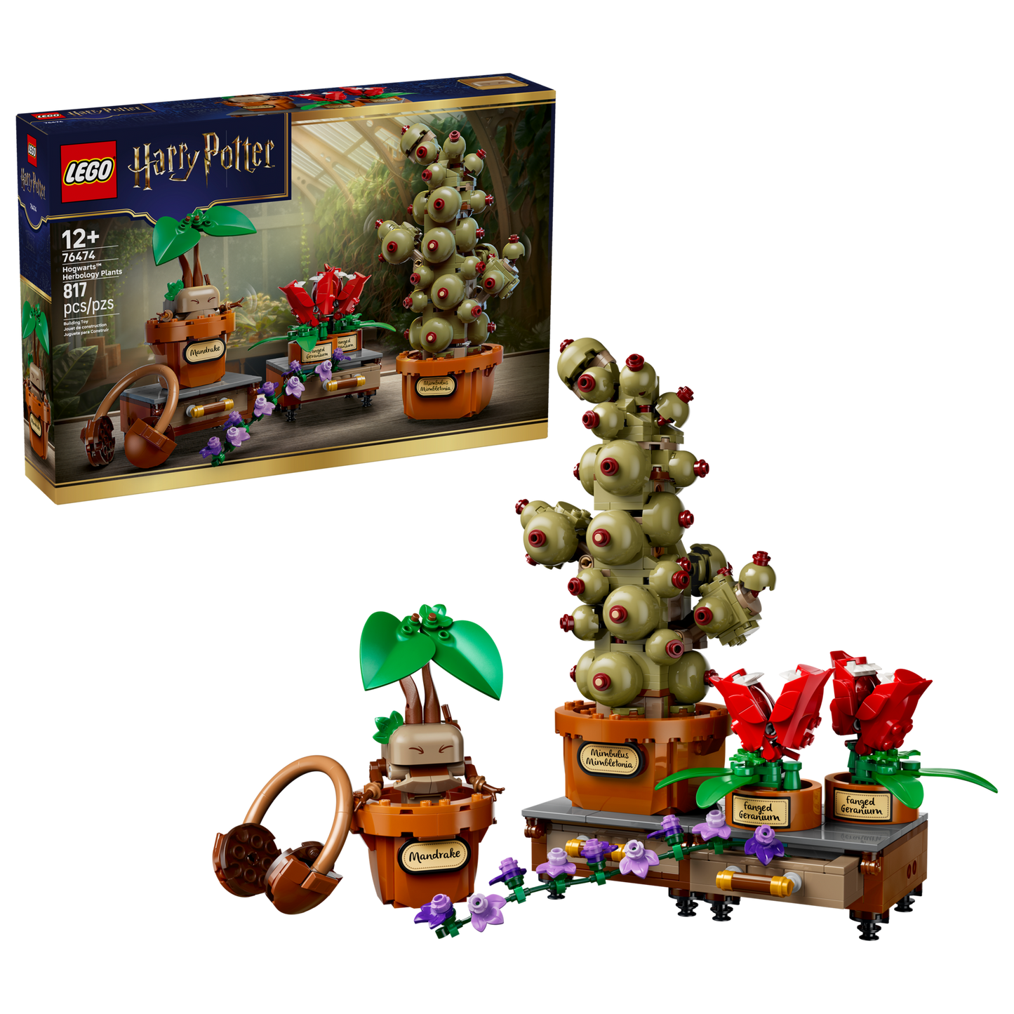 LEGO® 76474 Harry Potter™ Hogwarts™ Herbology Plants