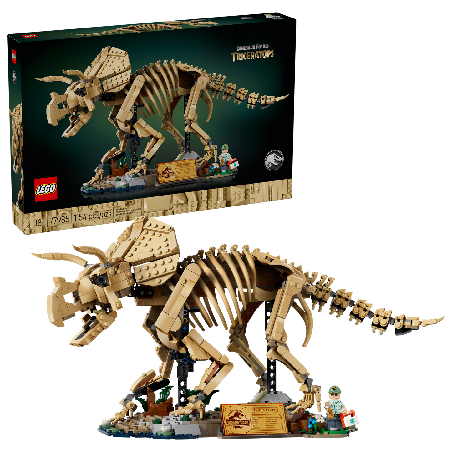 LEGO® 77985 Jurassic World™ Dinosaur Fossils: Triceratops