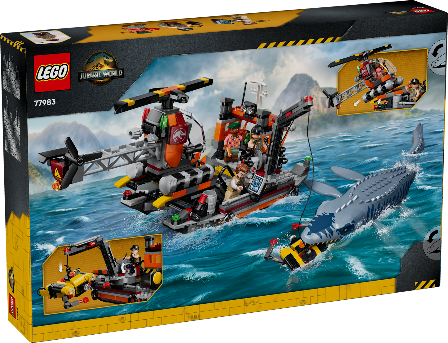 LEGO® 77983 Jurassic World™ Mosasaurus Dinosaur Boat Attack