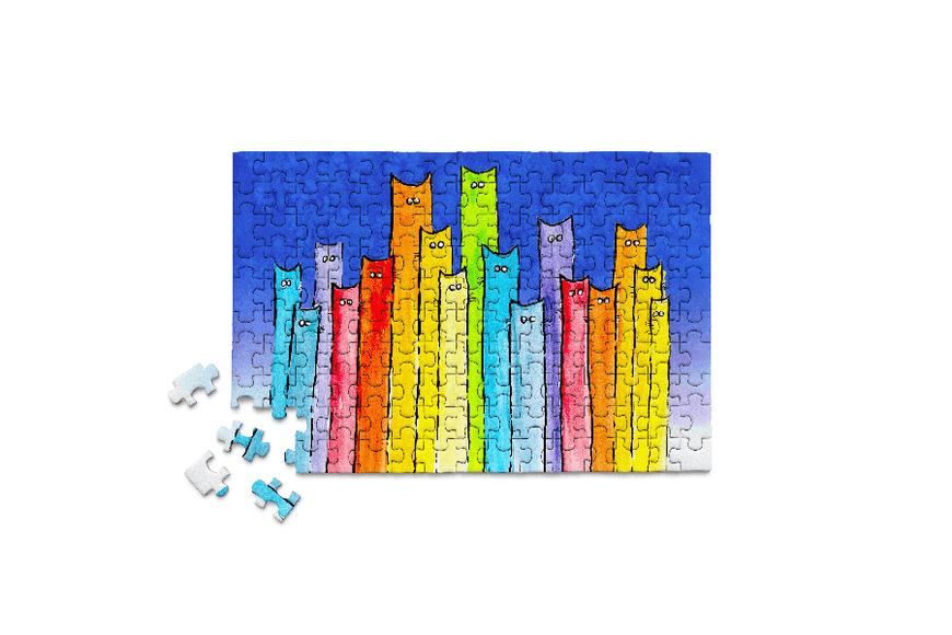 MicroPuzzles A Pride of Cats