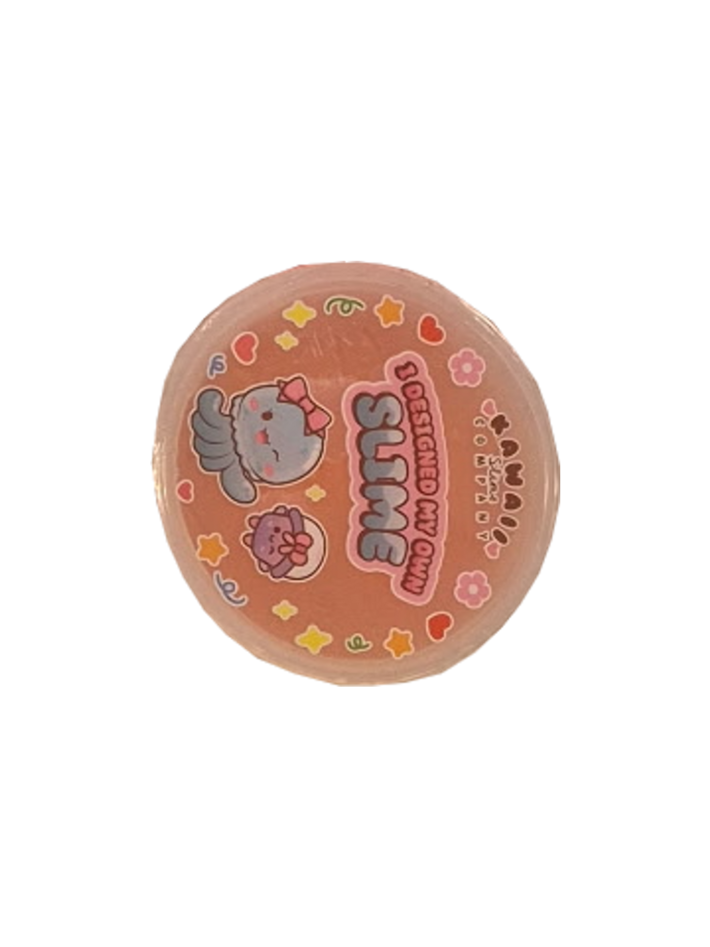 Kawaii Slime Clear Slime Peach