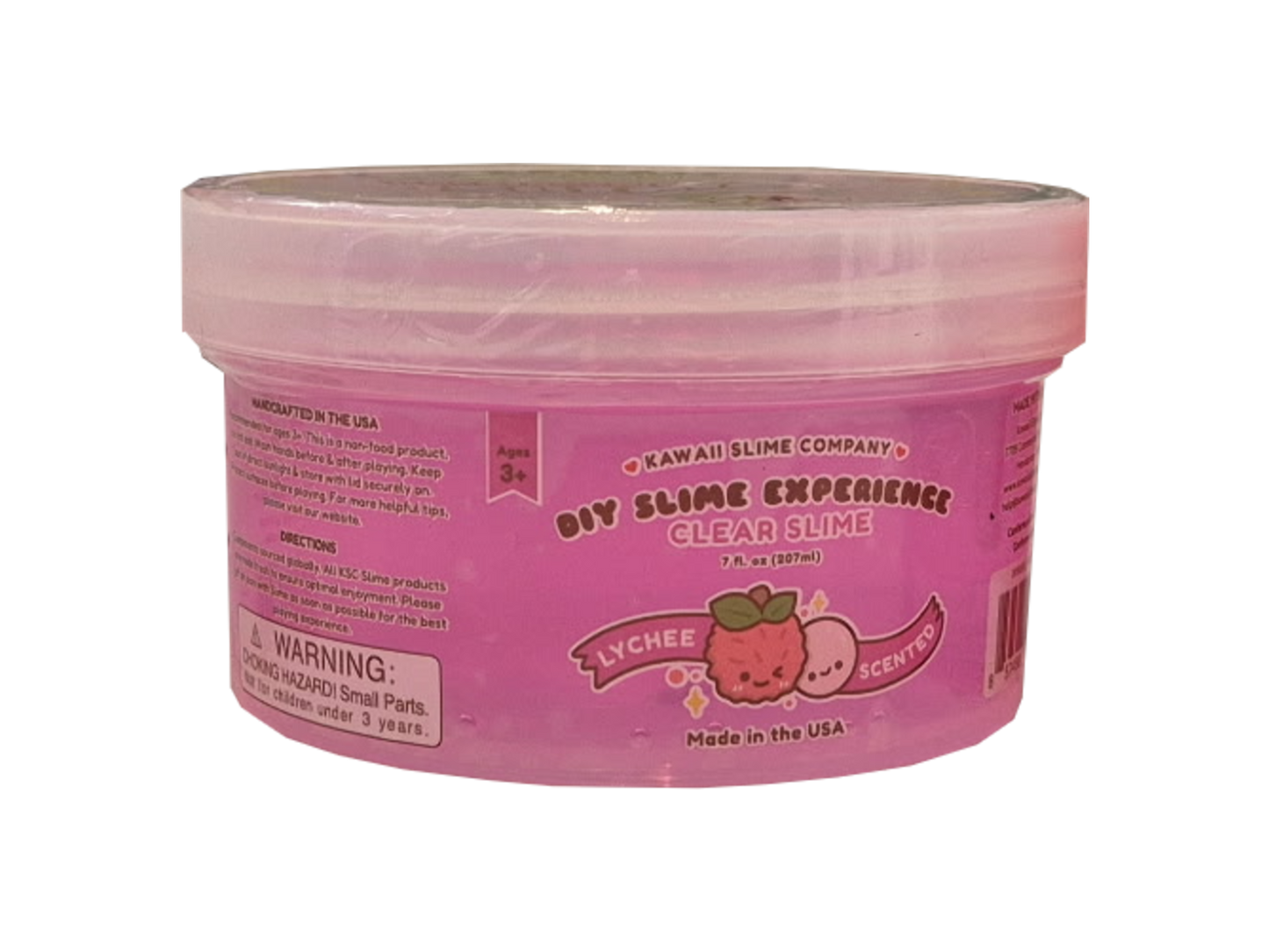 Kawaii Slime Clear Slime Hot Pink