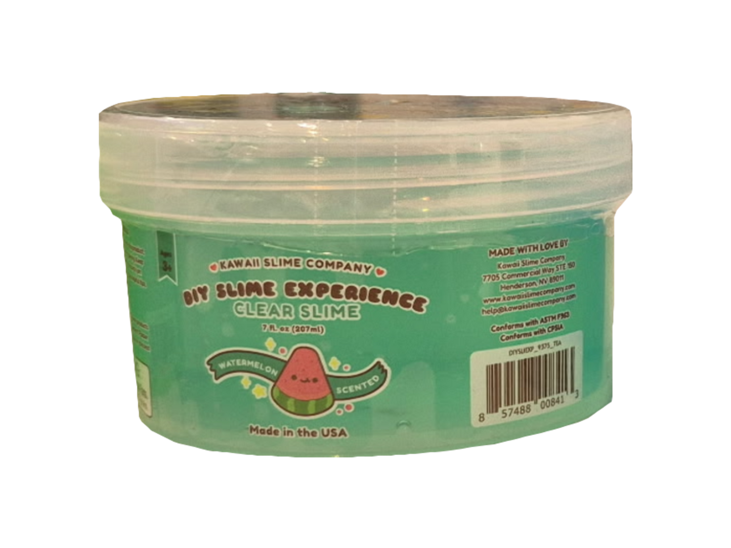 Kawaii Slime Clear Slime Teal