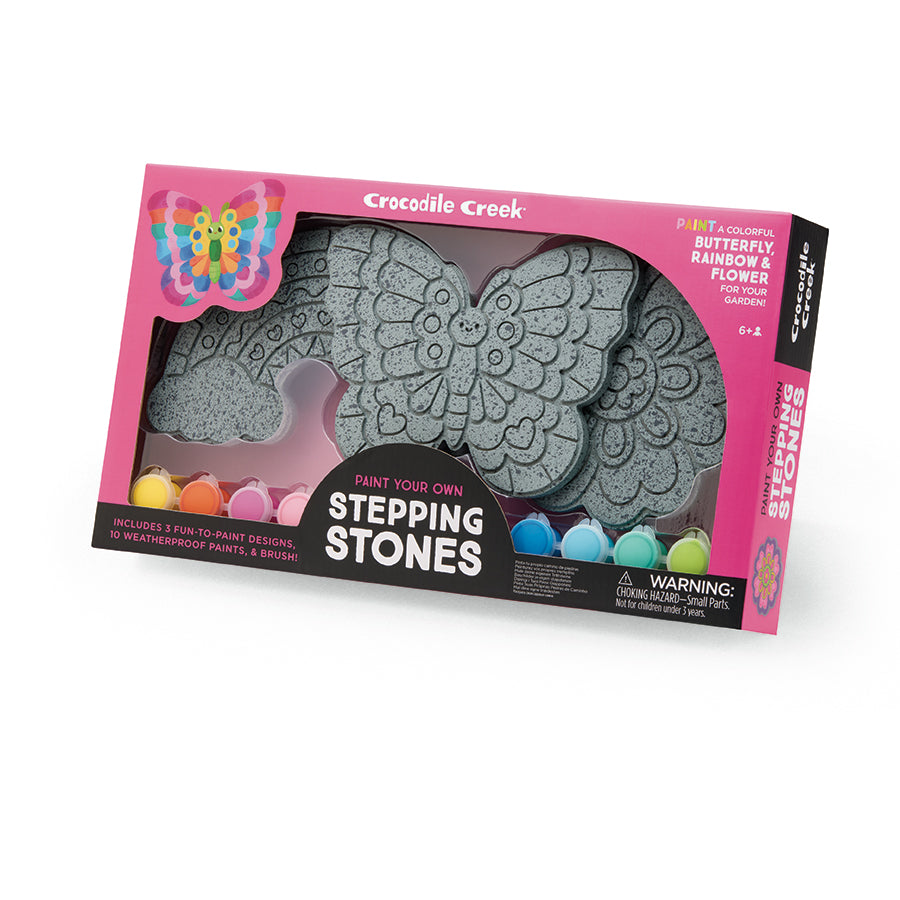 Crocodile Creek Paint Your Own Stepping Stones Butterfly Rainbow