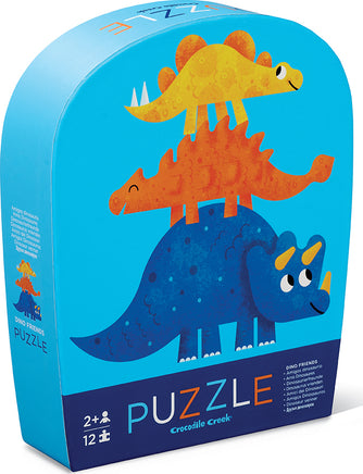 12 - pc Mini Puzzle - Dino Friends