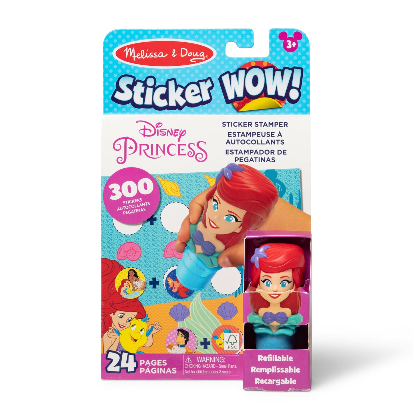 Melissa & Doug Sticker WOW!™ Activity Pad & Sticker Stamper - Ariel