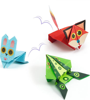 Jumping Animals Origami Paper Craft Kit