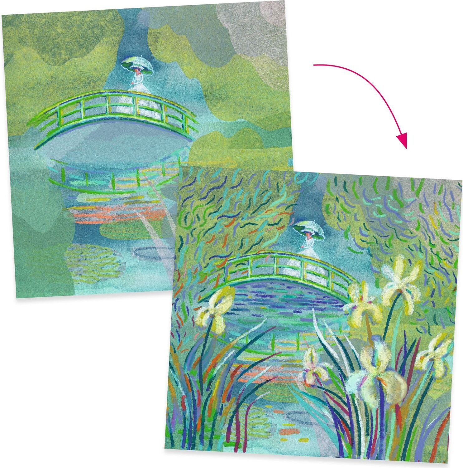 On the Water Inspired by Claude Monet Art Kit