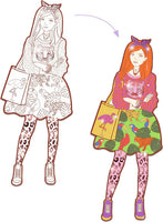 Nina and Friends Coloring Demoiselle