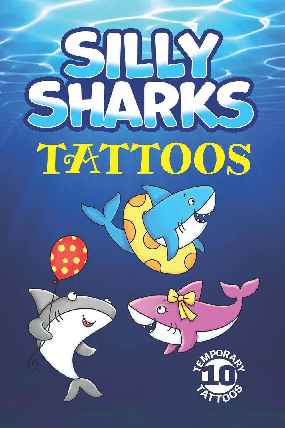 Silly Sharks: 10 Temporary Tattoos