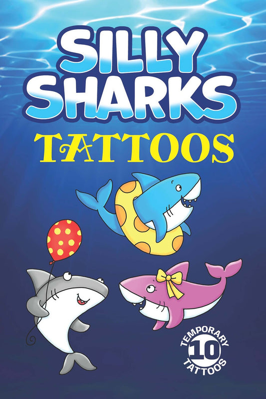 Silly Sharks: 10 Temporary Tattoos