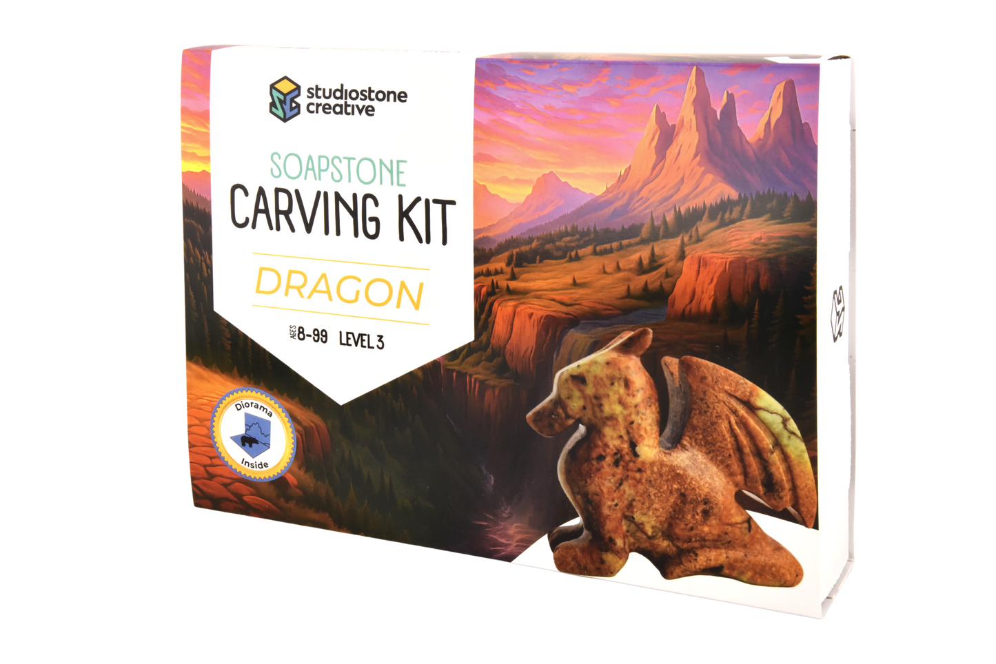Studio Stone Creative Dragon Soapstone Carving Kit