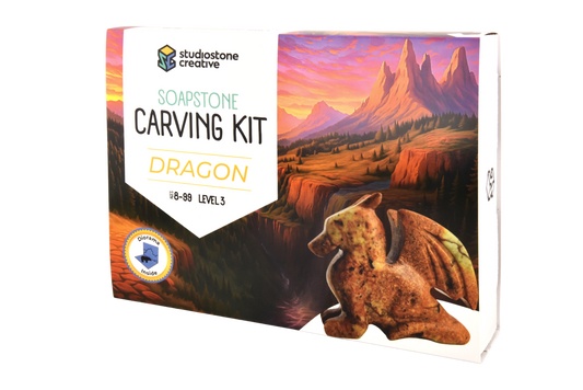 Studio Stone Creative Dragon Soapstone Carving Kit