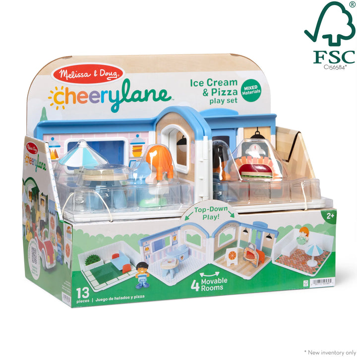 Melissa & Doug Cheery Lane Ice Cream & Pizza Play Set