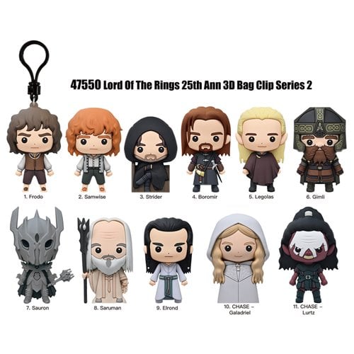Monogram The Lord of the Rings Series 2 3D Foam Bag Clip