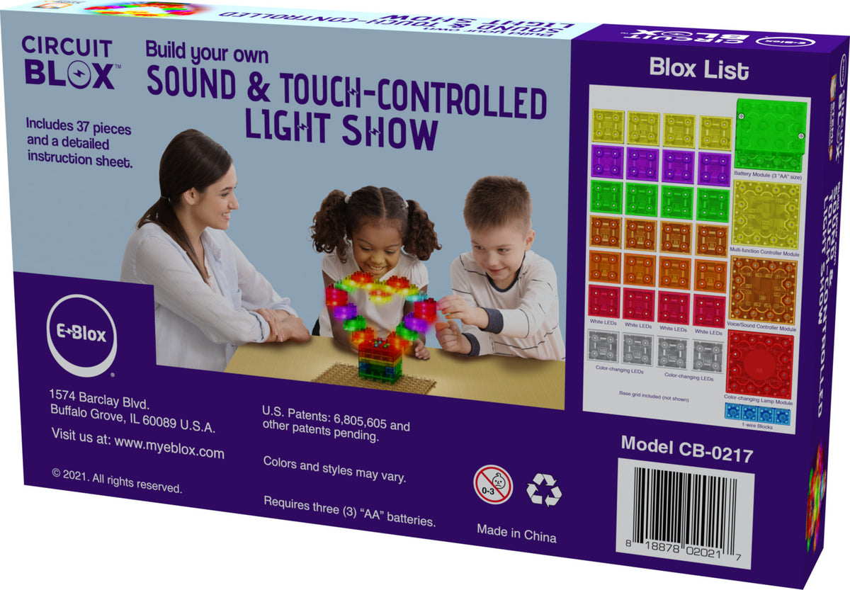 Circuit Blox™ Sound & Touch-Controlled Light Show