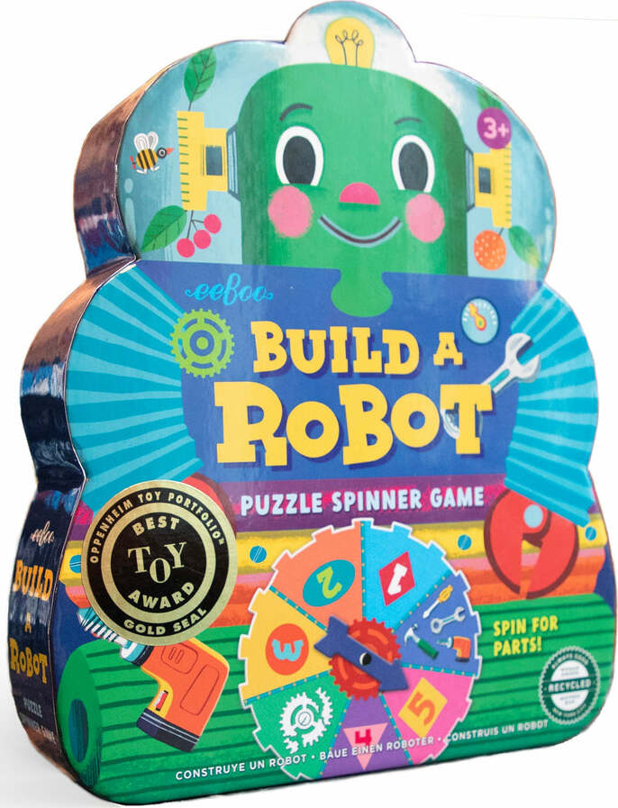 Build a Robot Spinner Game (shaped box game)