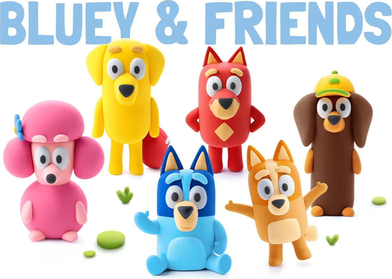 Hey Clay Bluey Single Character Set (assorted)