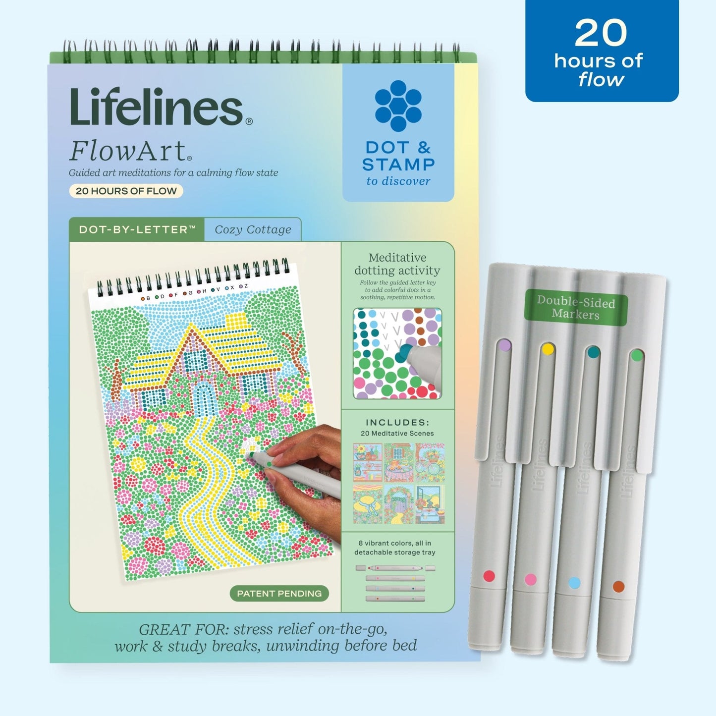 LifeLines FlowArt® - Dot-By-Letter, Cozy Cottage