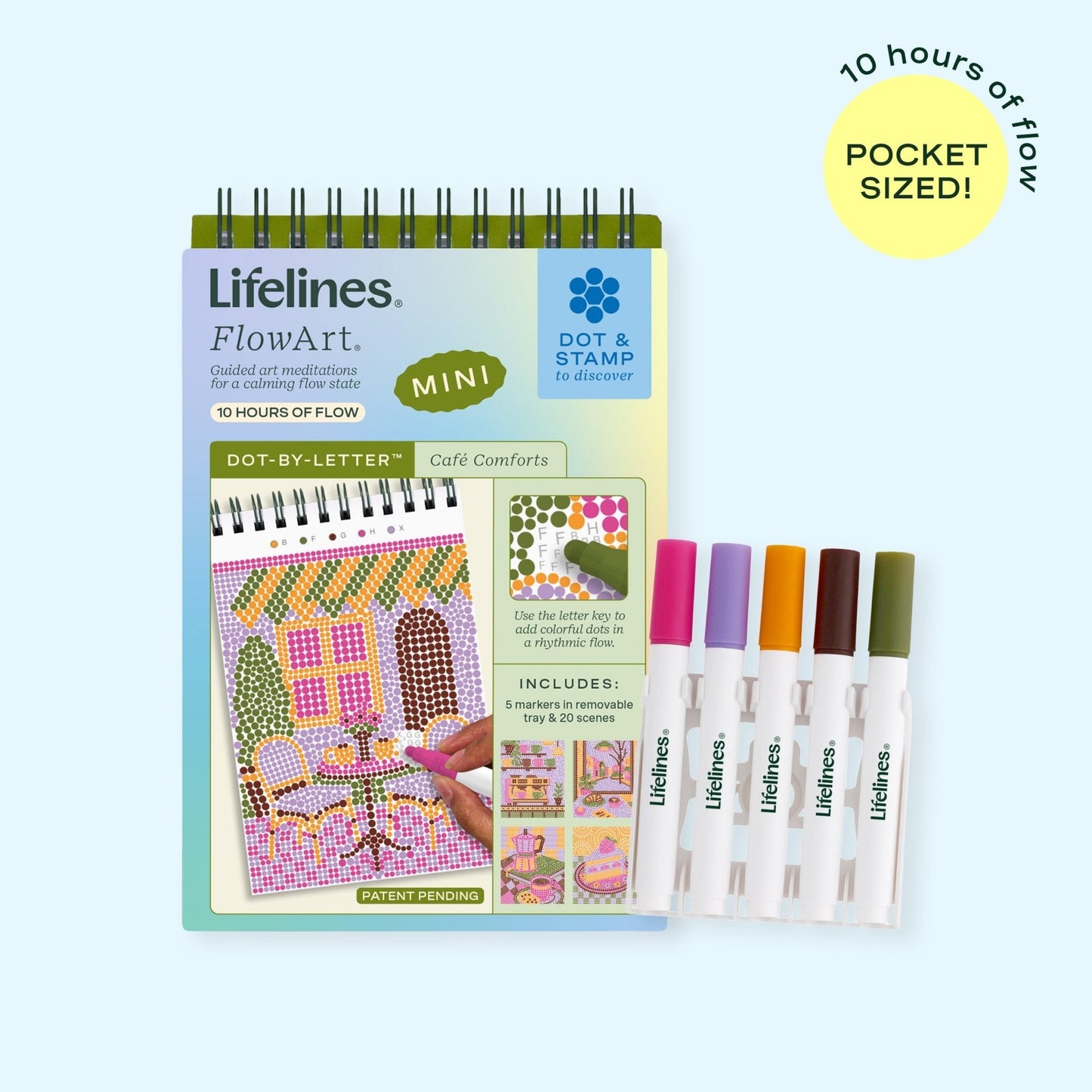 LifeLines FlowArt® Mini - Dot-by-Letter Café Comforts