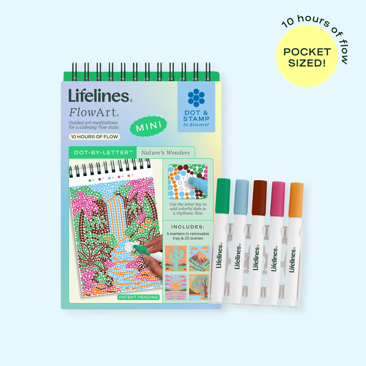LifeLines FlowArt® Mini - Dot-by-Letter Nature's Wonders