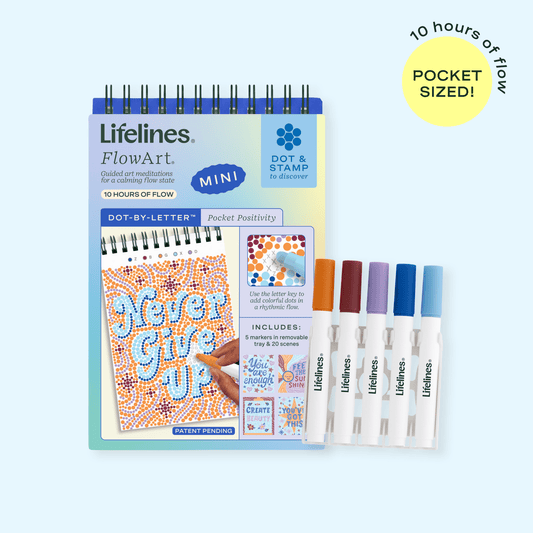 LifeLines FlowArt® Mini - Dot-by-Letter Pocket Positivity